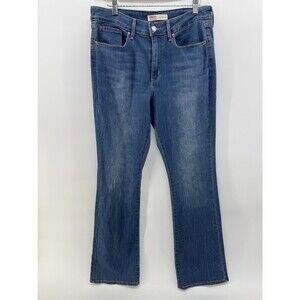 Levi Strauss Signature Jeans Women's 30x32 Blue Modern Bootcut Stretch Mid Rise